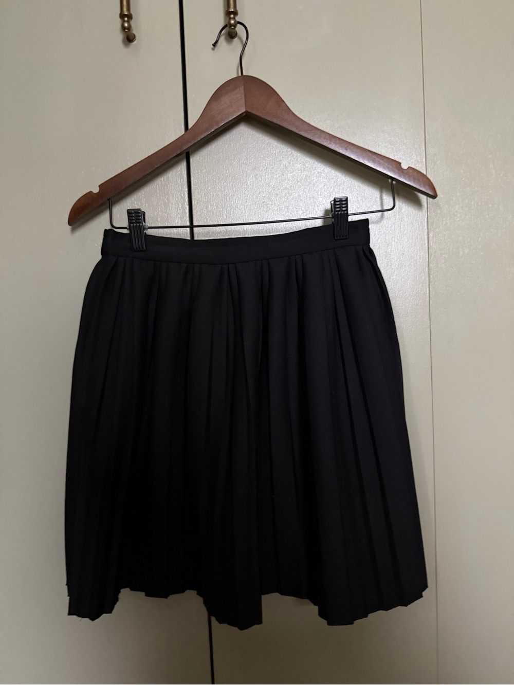 COS Black Pleated Wool Blend Mini Skirt Size 34 - Picture 3 of 7